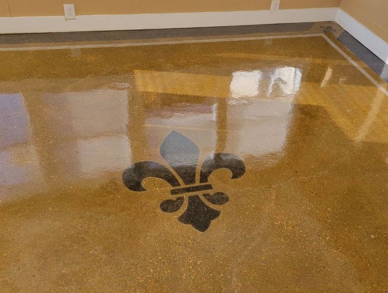 Stained and Sealed Concrete Flooring in Lafayette La